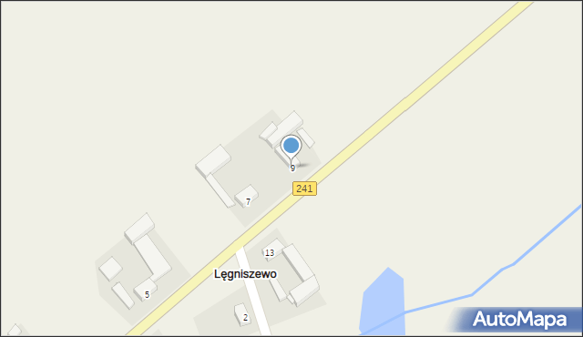 Lęgniszewo, Lęgniszewo, 9, mapa Lęgniszewo