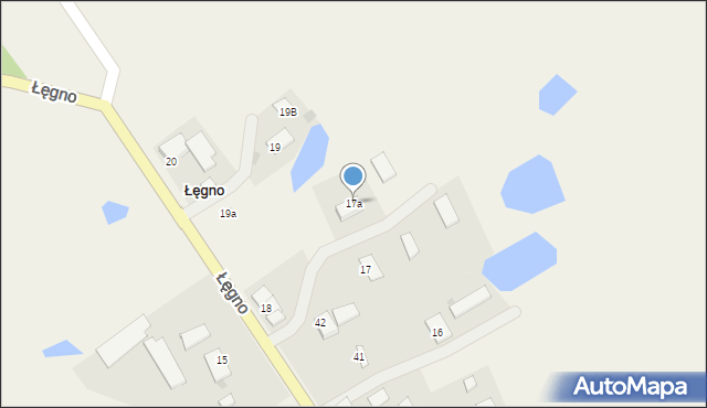 Łęgno, Łęgno, 17a, mapa Łęgno