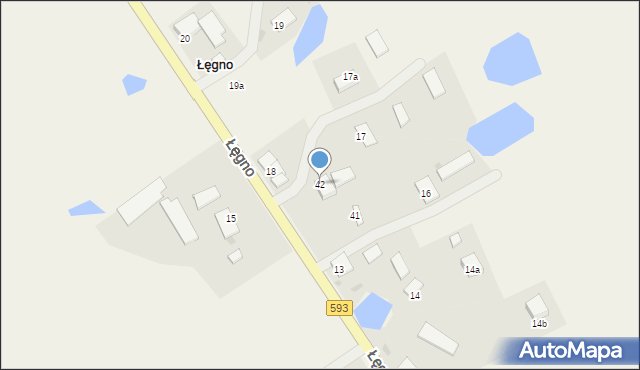 Łęgno, Łęgno, 42, mapa Łęgno