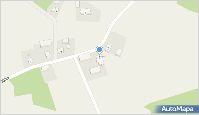 Łęgno, Łęgno, 1, mapa Łęgno