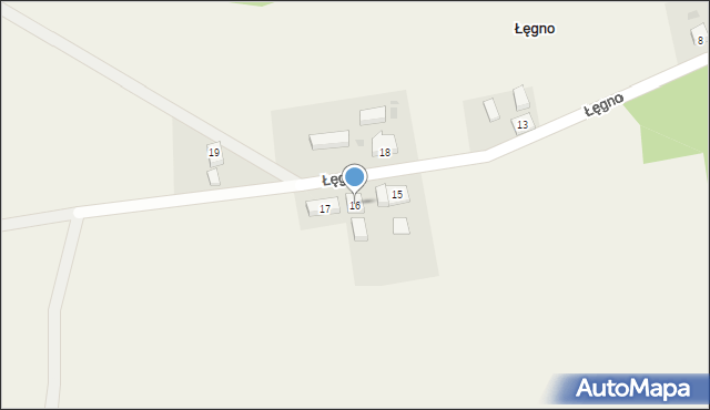 Łęgno, Łęgno, 16, mapa Łęgno