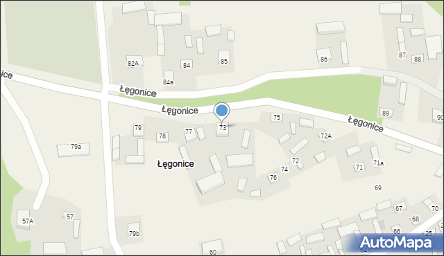 Łęgonice, Łęgonice, 73, mapa Łęgonice