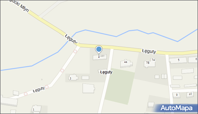 Łęguty, Łęguty, 4, mapa Łęguty