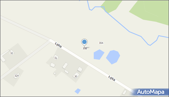 Łęka, Łęka, 30B, mapa Łęka