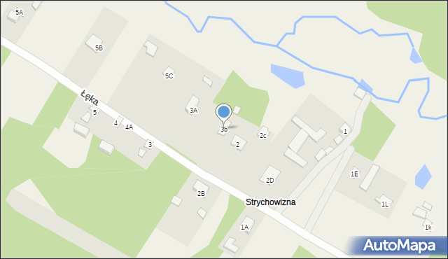 Łęka, Łęka, 3b, mapa Łęka