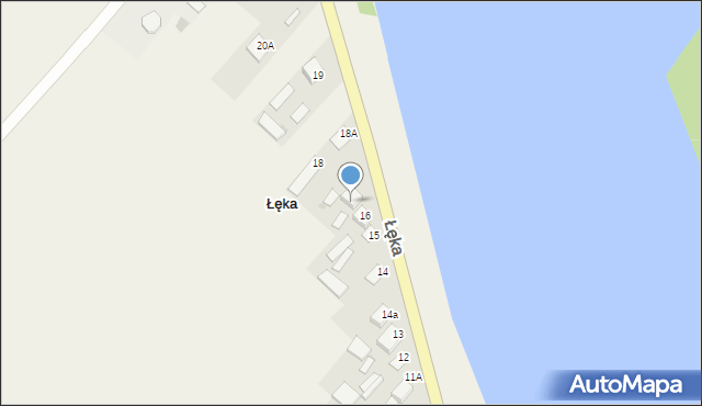 Łęka, Łęka, 17, mapa Łęka