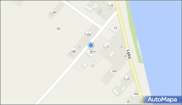 Łęka, Łęka, 25, mapa Łęka