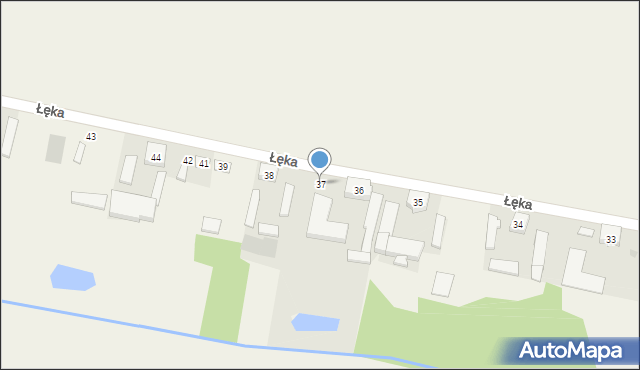 Łęka, Łęka, 37, mapa Łęka