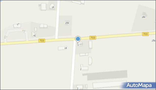 Łęka, Łęka, 1, mapa Łęka