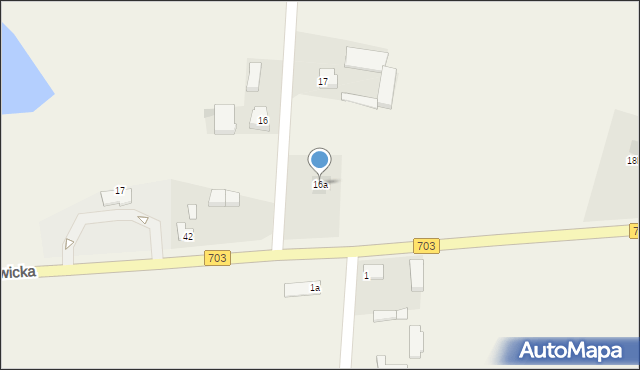 Łęka, Łęka, 16a, mapa Łęka