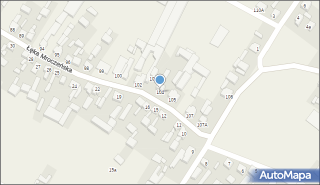 Łęka Mroczeńska, Łęka Mroczeńska, 104, mapa Łęka Mroczeńska