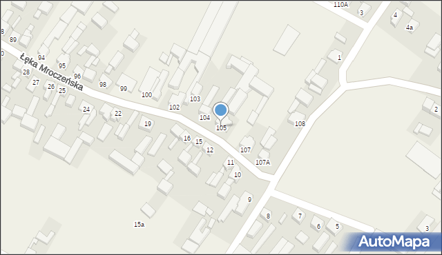 Łęka Mroczeńska, Łęka Mroczeńska, 105, mapa Łęka Mroczeńska