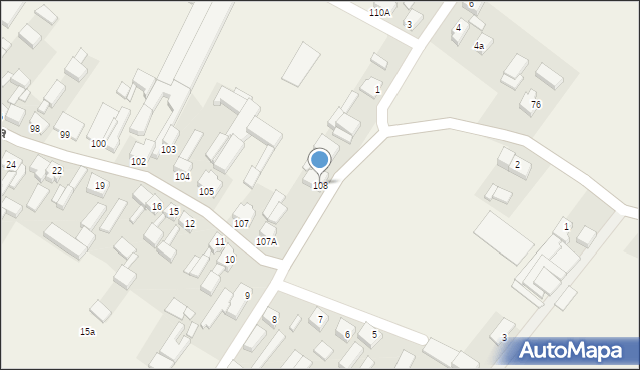 Łęka Mroczeńska, Łęka Mroczeńska, 108, mapa Łęka Mroczeńska