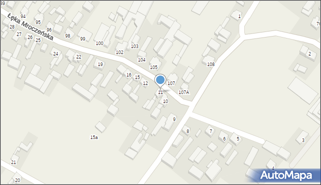 Łęka Mroczeńska, Łęka Mroczeńska, 11, mapa Łęka Mroczeńska