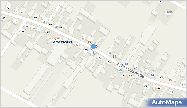 Łęka Mroczeńska, Łęka Mroczeńska, 33, mapa Łęka Mroczeńska
