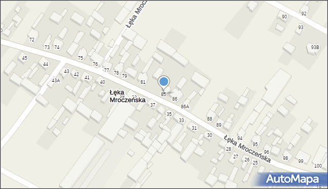 Łęka Mroczeńska, Łęka Mroczeńska, 85, mapa Łęka Mroczeńska