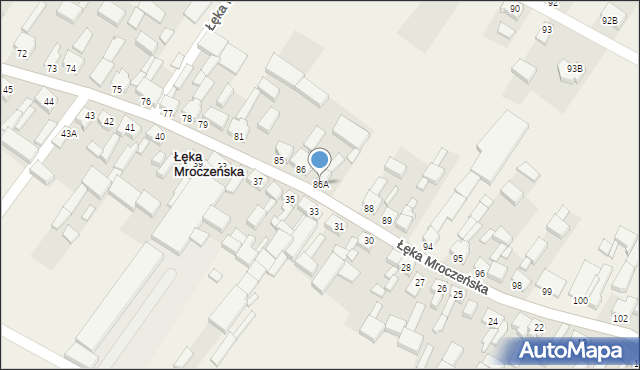Łęka Mroczeńska, Łęka Mroczeńska, 86A, mapa Łęka Mroczeńska