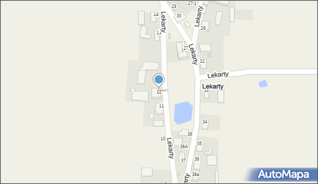 Lekarty, Lekarty, 12, mapa Lekarty