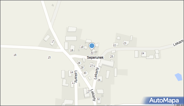Lekarty, Lekarty, 21, mapa Lekarty