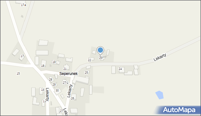Lekarty, Lekarty, 23, mapa Lekarty