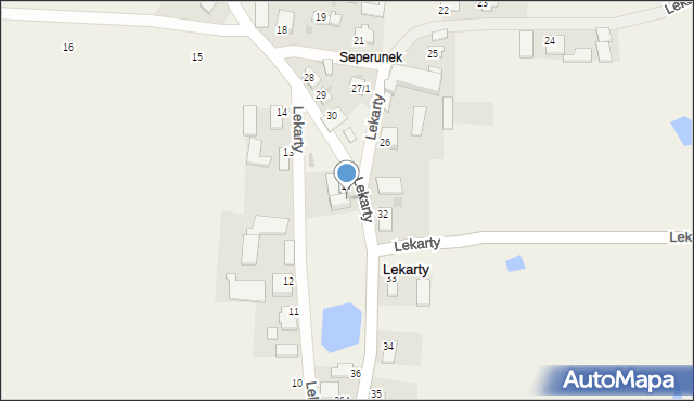 Lekarty, Lekarty, 31, mapa Lekarty