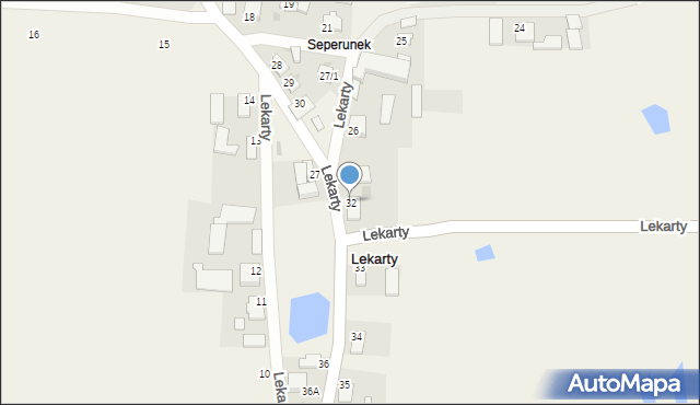 Lekarty, Lekarty, 32, mapa Lekarty