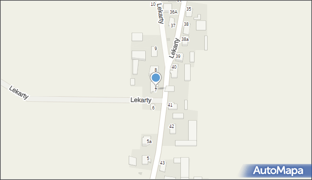 Lekarty, Lekarty, 7, mapa Lekarty