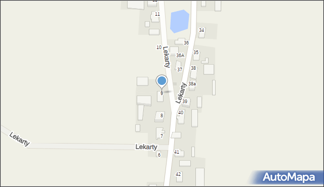 Lekarty, Lekarty, 9, mapa Lekarty