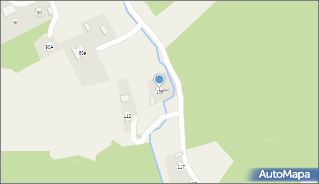 Łękawka, Łękawka, 138, mapa Łękawka