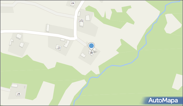 Łękawka, Łękawka, 39, mapa Łękawka