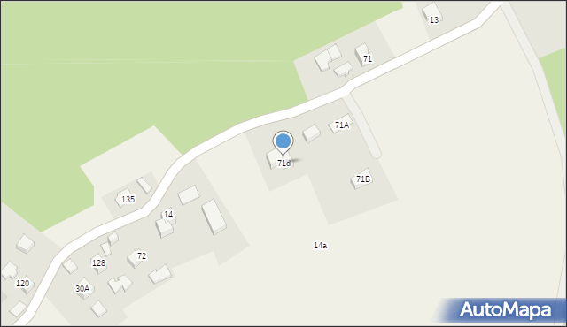 Łękawka, Łękawka, 71d, mapa Łękawka