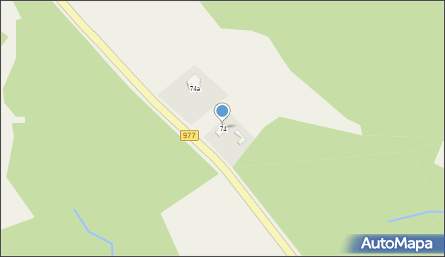 Łękawka, Łękawka, 74, mapa Łękawka