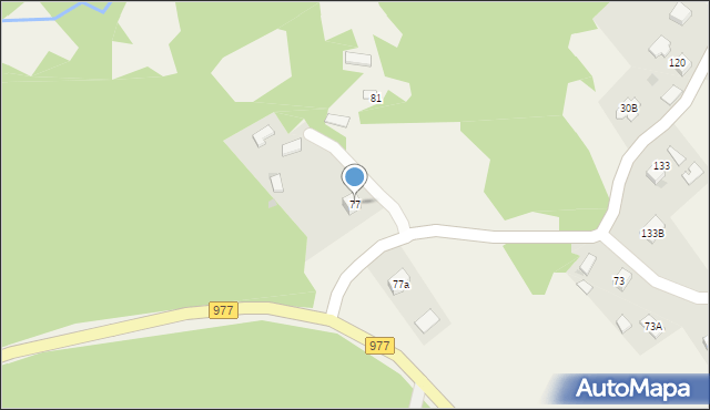 Łękawka, Łękawka, 77, mapa Łękawka