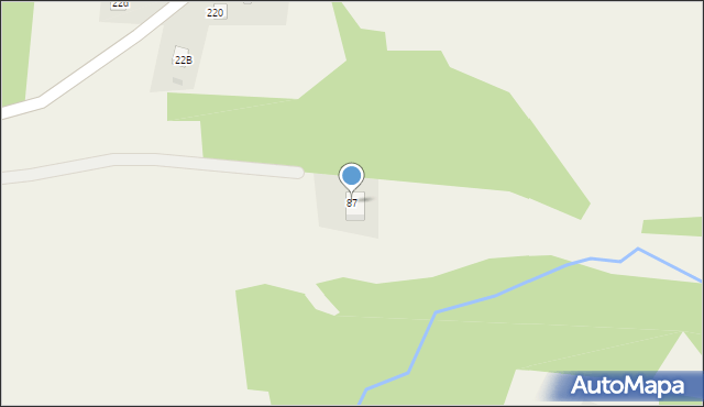 Łękawka, Łękawka, 87, mapa Łękawka