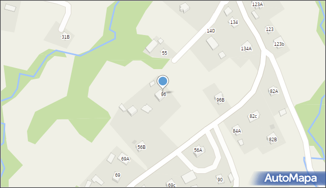 Łękawka, Łękawka, 96, mapa Łękawka