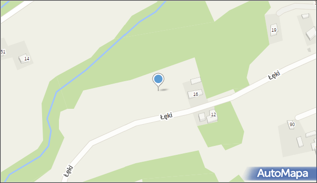 Łęki, Łęki, 16a, mapa Łęki