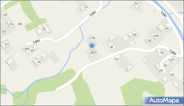 Łęki, Łęki, 251, mapa Łęki