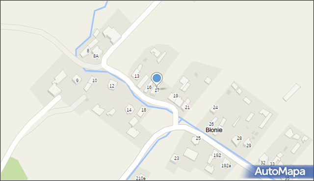 Łęki, Łęki, 17, mapa Łęki