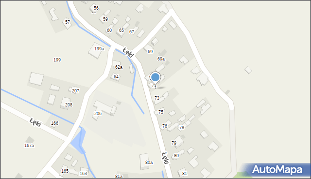 Łęki, Łęki, 72, mapa Łęki