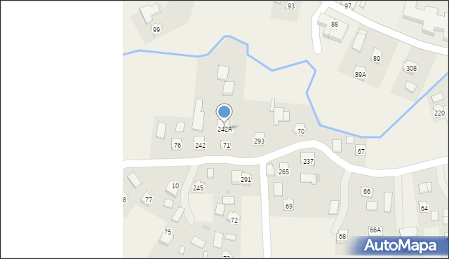 Łęki Strzyżowskie, Łęki Strzyżowskie, 242A, mapa Łęki Strzyżowskie