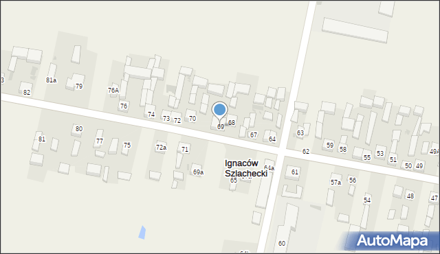 Łęki Szlacheckie, Łęki Szlacheckie, 69, mapa Łęki Szlacheckie