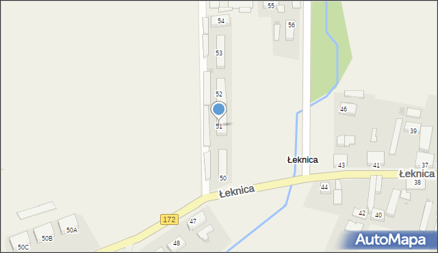 Łeknica, Łeknica, 51, mapa Łeknica