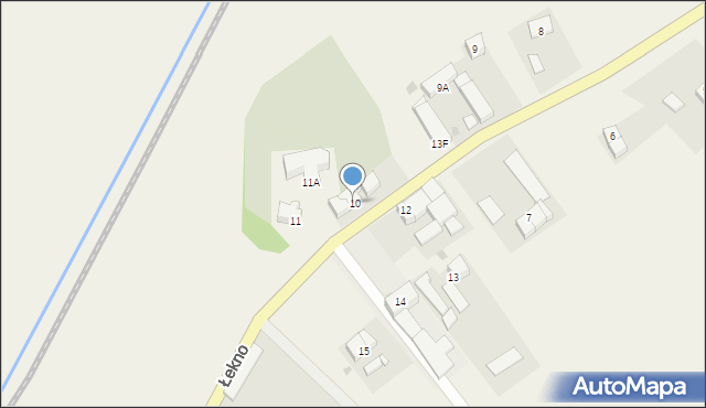 Łekno, Łekno, 10/2, mapa Łekno