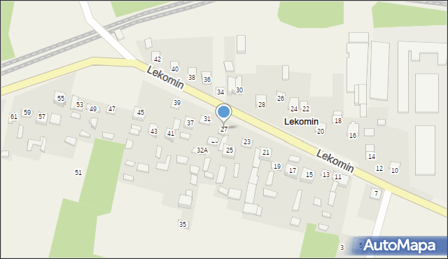 Lekomin, Lekomin, 27, mapa Lekomin