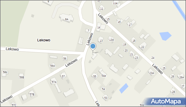Lekowo, Lekowo, 55b, mapa Lekowo