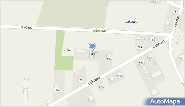 Lekowo, Lekowo, 58b, mapa Lekowo