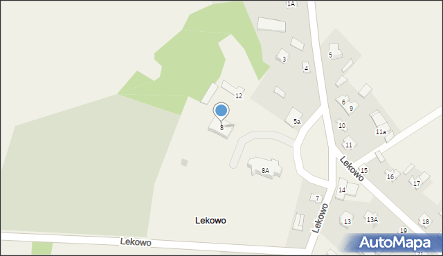 Lekowo, Lekowo, 8, mapa Lekowo