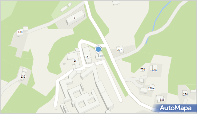 Leksandrowa, Leksandrowa, 1A, mapa Leksandrowa