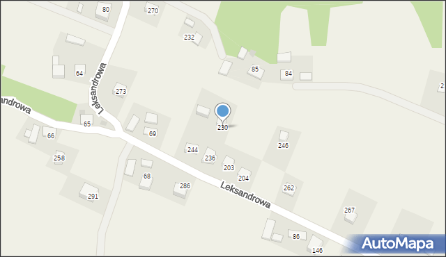 Leksandrowa, Leksandrowa, 230, mapa Leksandrowa