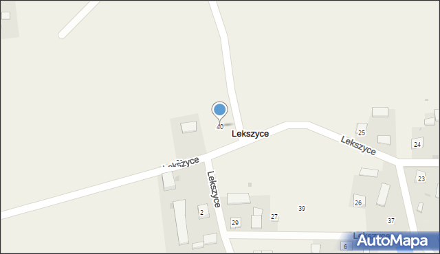 Lekszyce, Lekszyce, 40, mapa Lekszyce